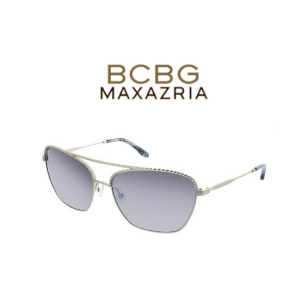 Bcbg Maxazria New Attract Silver Aviator Sunglasses